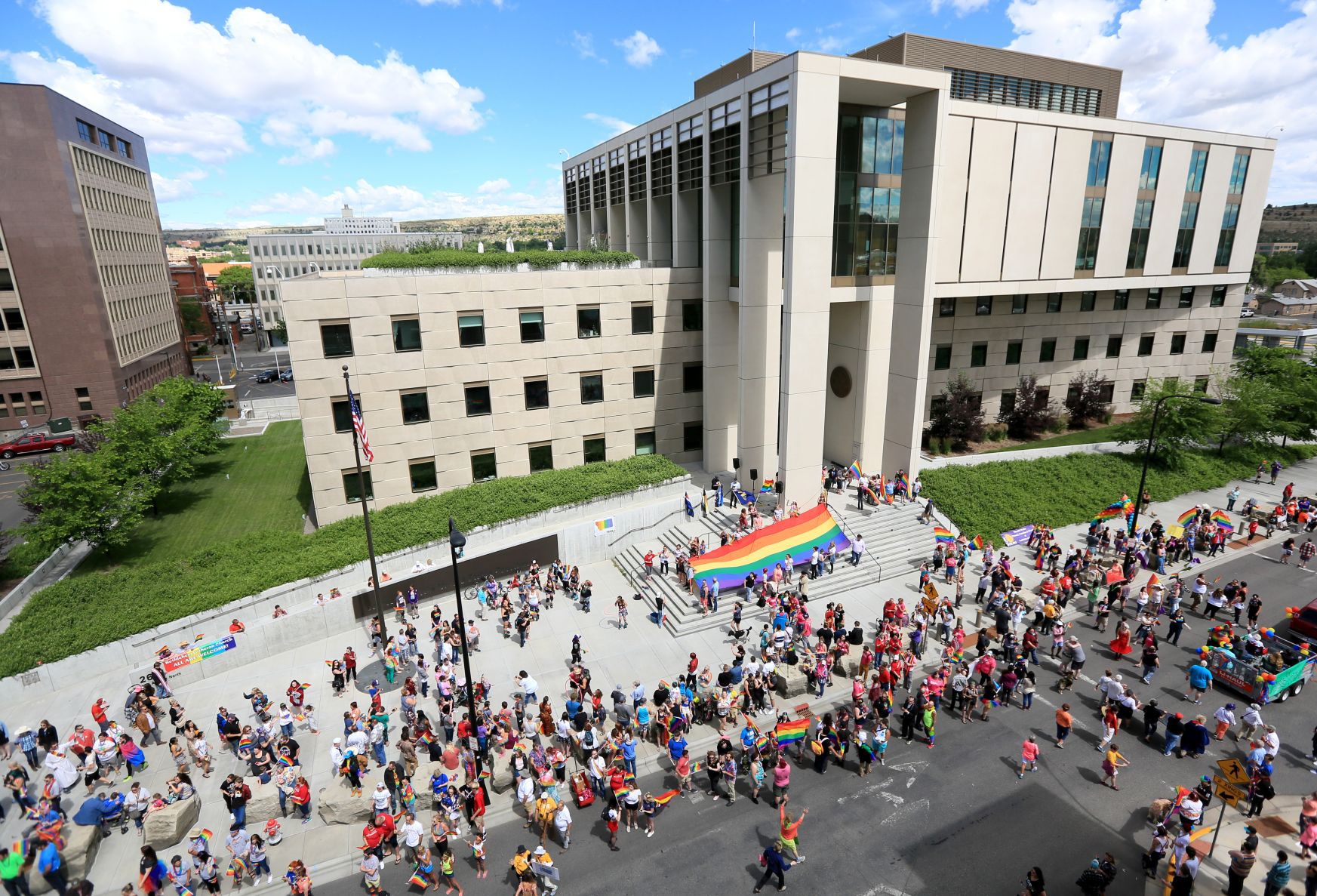 Federal Courthouse rally